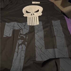 Marvel Black and White Punisher Graphic Tee